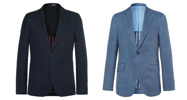 Paul Smith linen blazer and Hackett linen blazer