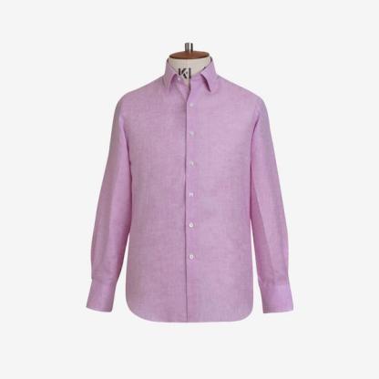 Emma Willis Shell Pink Linen Shirt