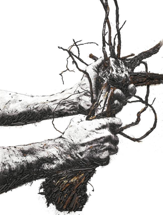 'Flow Hands' from Vik Muniz's Ruinart Carte Blanche Commission 'Shared Roots'
