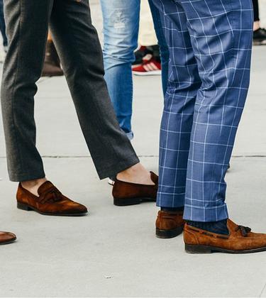 men wearing shoes
