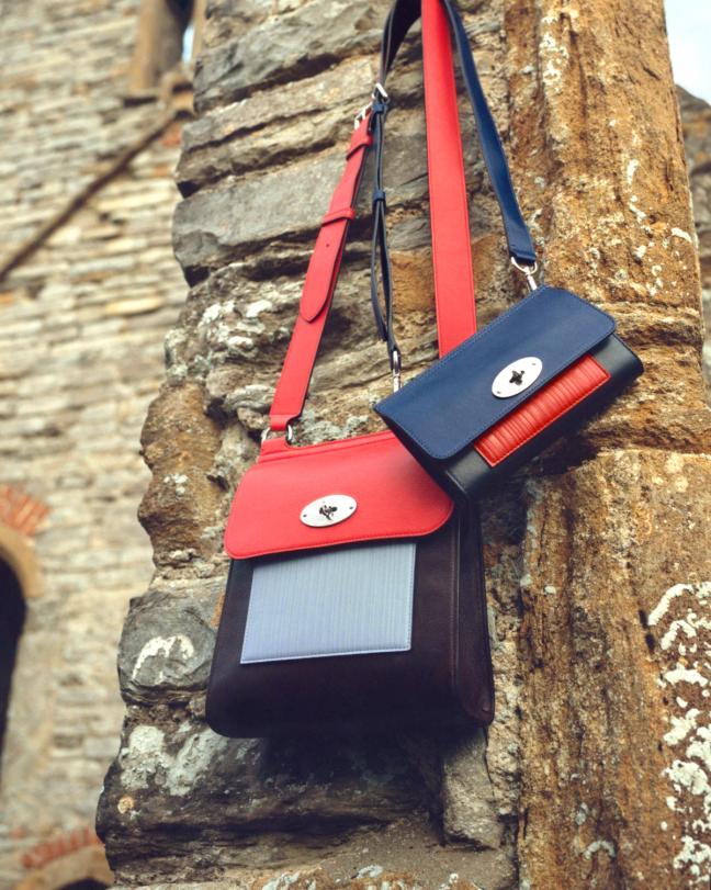 Mulberry bags with Paul smith colours