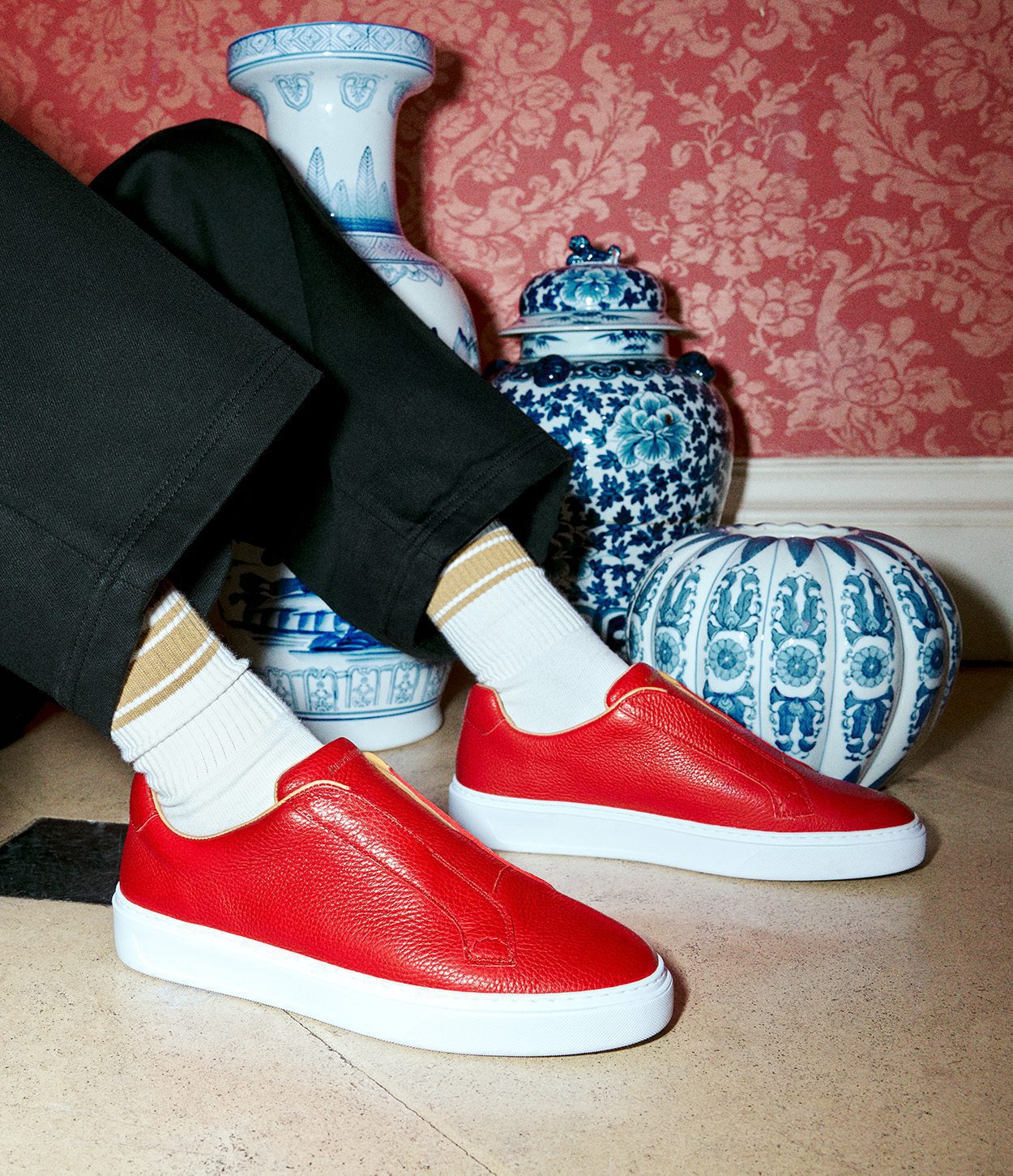 Russell and sale bromley red shoes