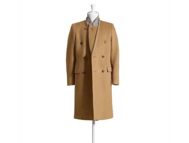 Mens camel shop coat h&m