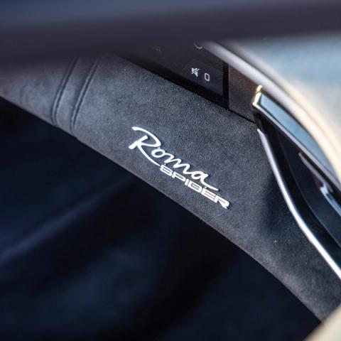 Ferrari Roma Spider suade dashboard