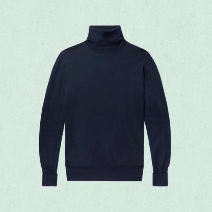 Thom Sweeney Merino Rollneck