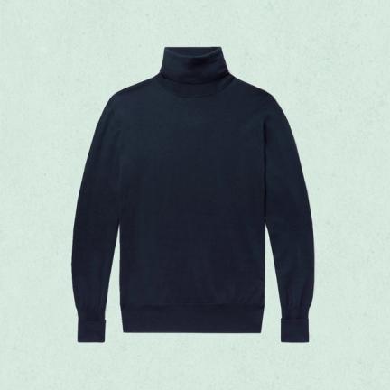 Thom Sweeney Merino Rollneck