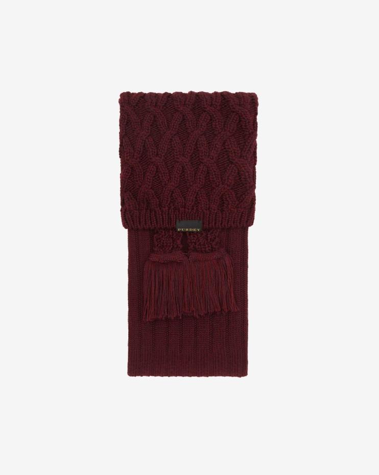 Chaussettes Purdey Aberdeen en rouge Audley