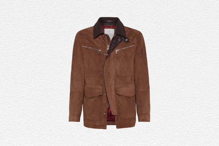 Suede Padded Field Jacket