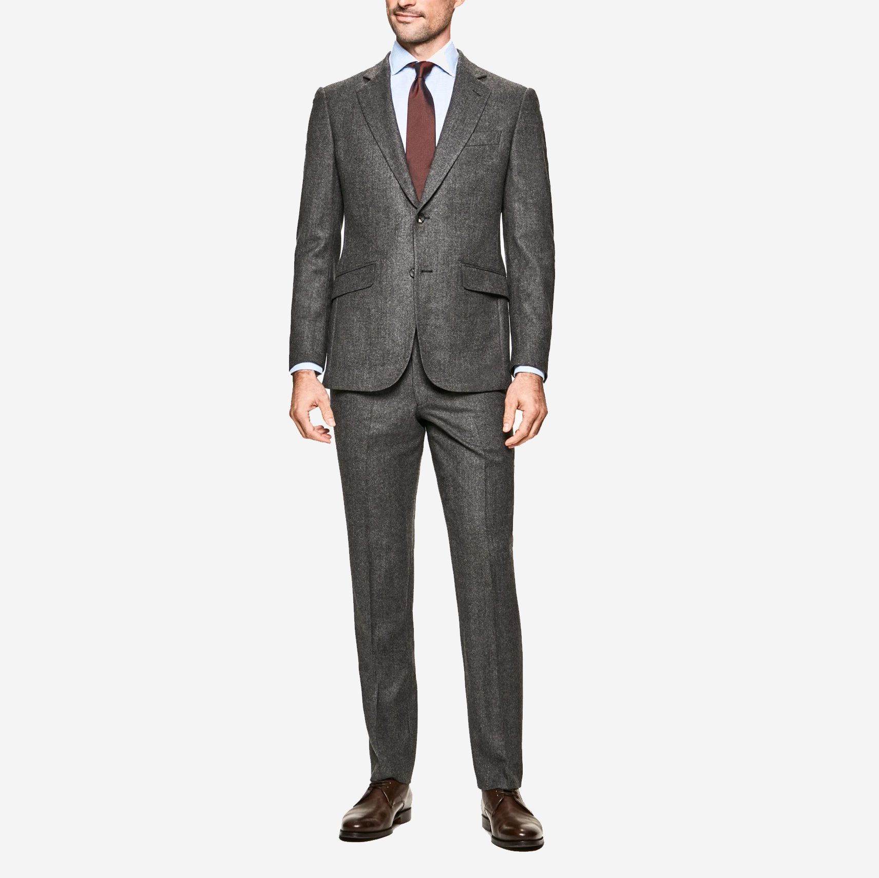 Hackett  Birdseye Wool Flannel Suit