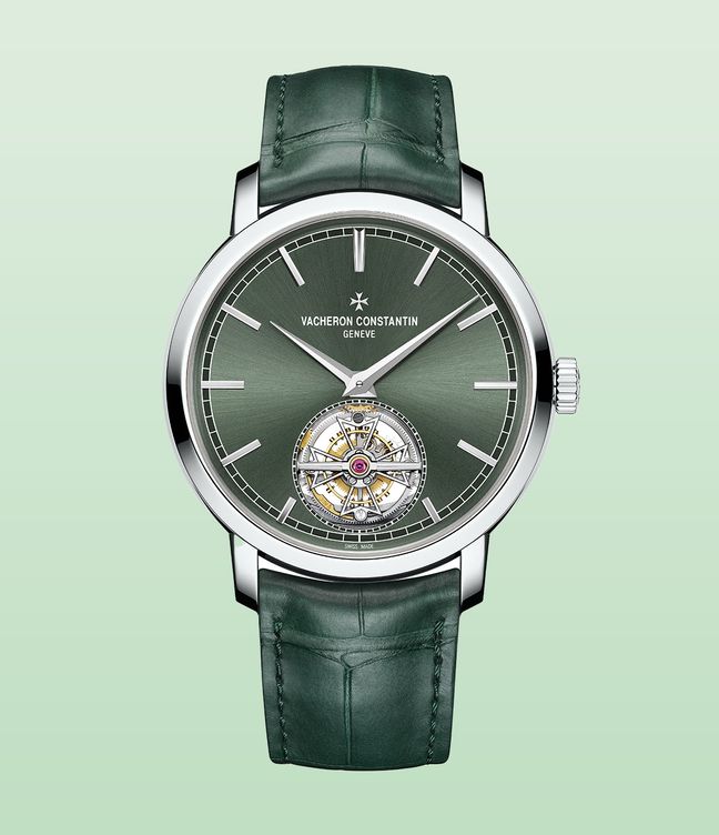 Vacheron Constantin Traditionnelle Tourbillon Green watch face
