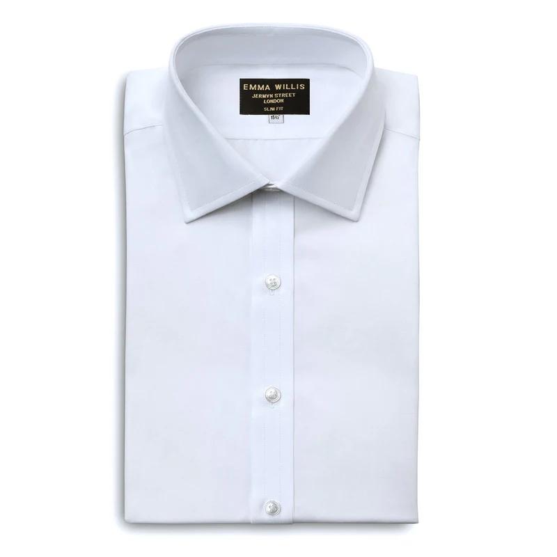 Chemise classique blanche en popeline Emma Willis