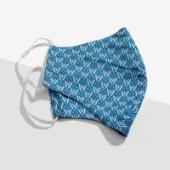 Alexandra Wood Geometric Cotton Face Mask