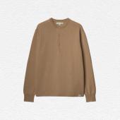 Merino Wool-Cashmere-Silk Long Sleeve Henley