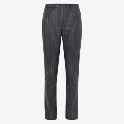 Officine General Pinstriped Wool Trousers