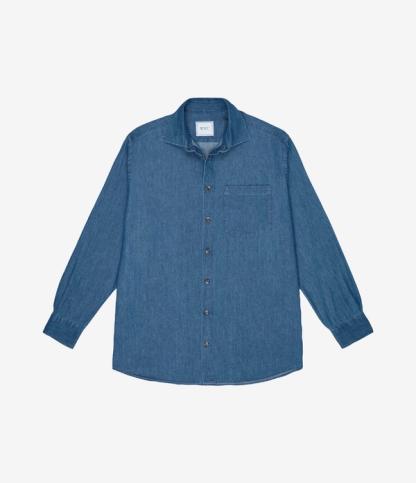 Camisa de chambray oversize