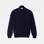 Luca Faloni Pure Cashmere Zip Sweater