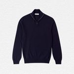 Luca Faloni Pure Cashmere Zip Sweater
