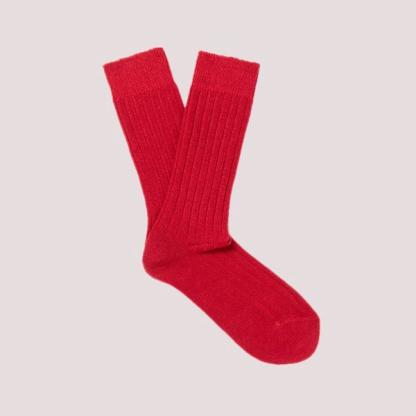 Anderson & Sheppard ANDERSON & SHEPPARD Ribbed-Knit Wool-Blend Socks