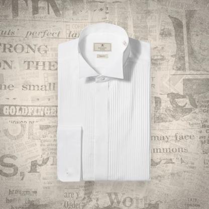 Hackett Wing Tip Pleated Shirt