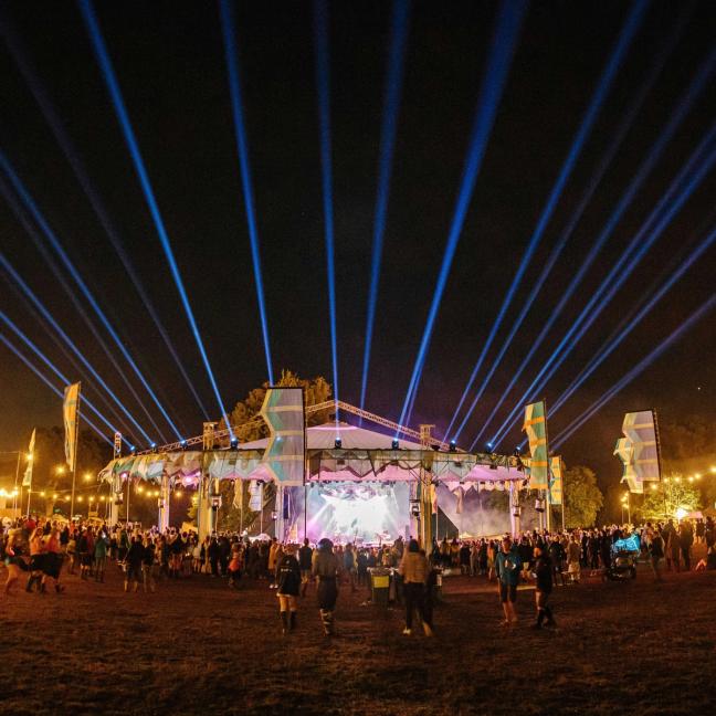 Wilderness festival a night with laser light show