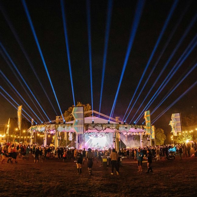 Wilderness festival a night with laser light show