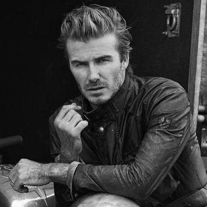 David beckham outlet belstaff leather jacket