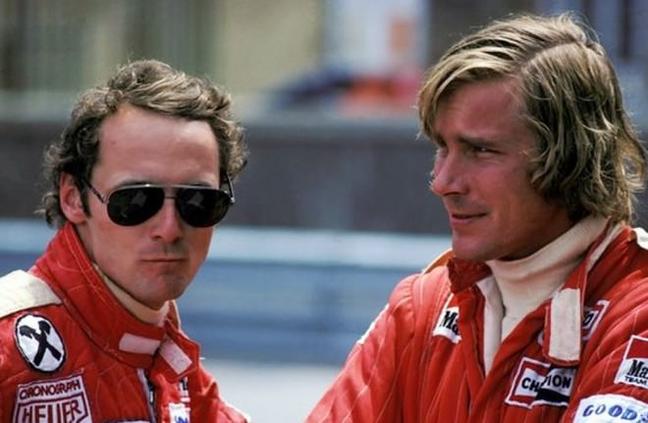 RUSH i veri Niki Lauda e James Hunt