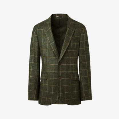 Hackett Windowpane Check Blazer