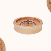 William & Son Maple Veneer Roulette Wheel