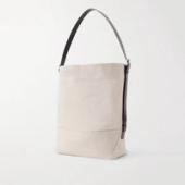 Leather-Trimmed Cotton-Canvas Tote Bag