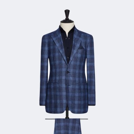 Clements and Church Blue Check Suit