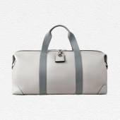 Mulberry Heritage Medium Clipper in Pale Grey Printed Eco Scotchgrain