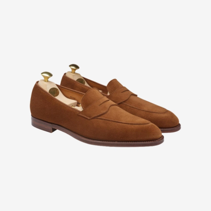 Crockett & Jones Nice Loafer in Tobacco Calf Suede