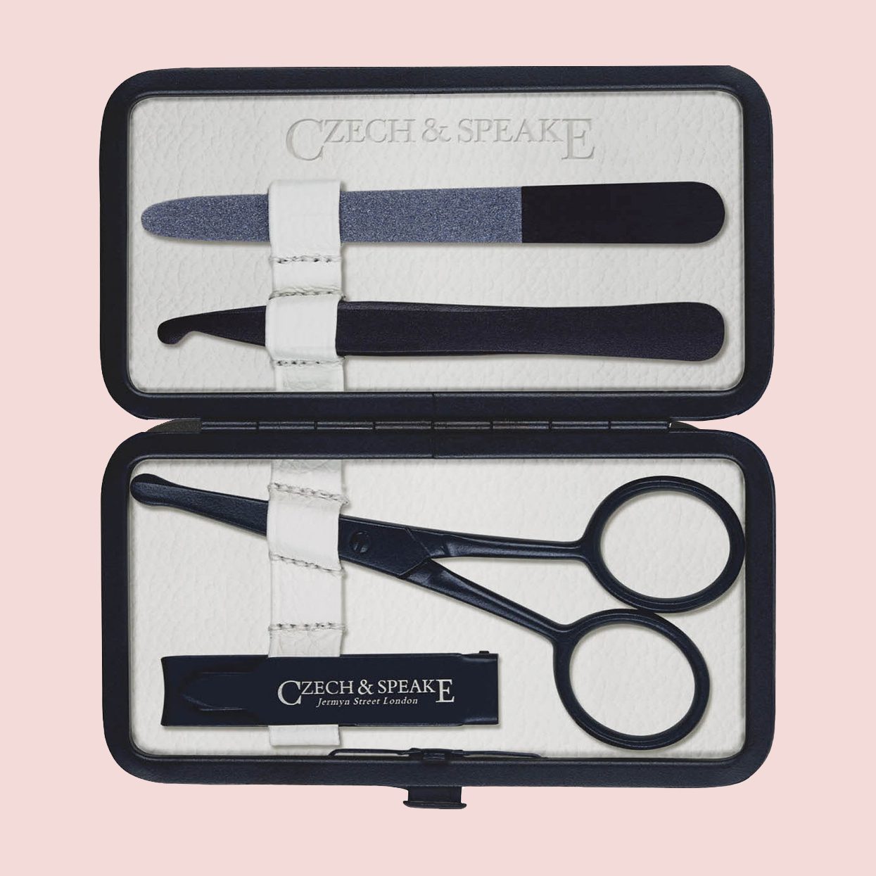 Czech & Speake Air Safe Leather-Bound Travel Manicure Set