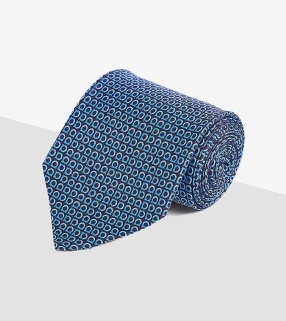 Salvatore Ferragamo logo-print silk tie