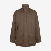 Purdey raglan cashmere tweed field coat in percy