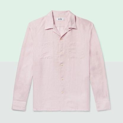 Freemans Sporting Club Camp-Collar Linen Shirt