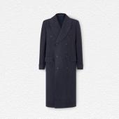 New & Lingwood Herringbone Double-Breasted Coat