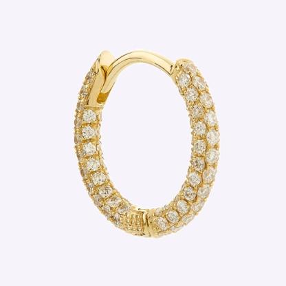 Maria Tash Diamond Five Row Pave Earring