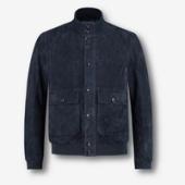 Aurélien Navy Suede Jacket