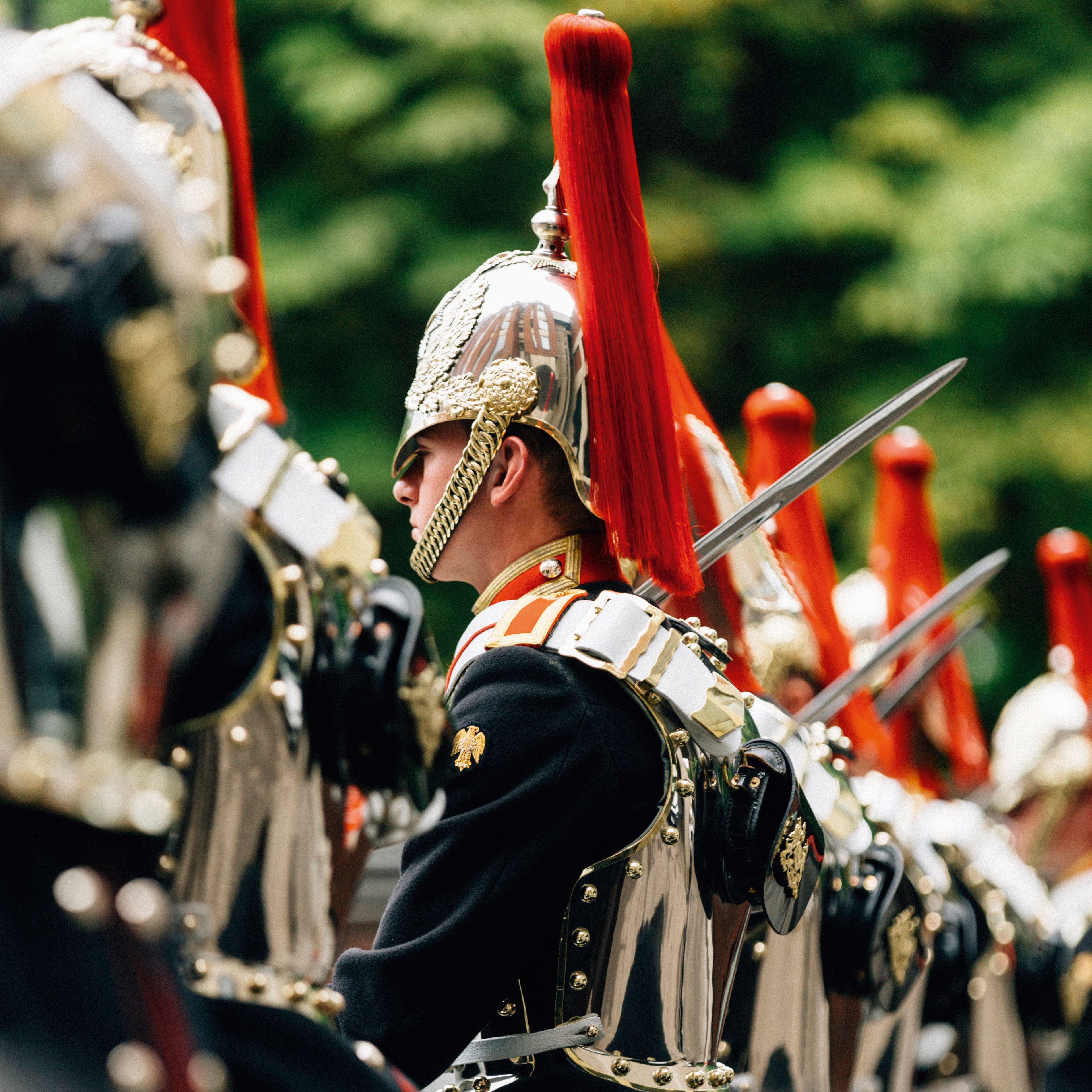 Who are the Household Cavalry and why are they trusted guardians of the  monarch?