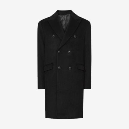 Reiss Double-Breasted Overcoat