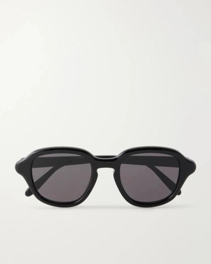 Slim Round Acetate Sunglasses