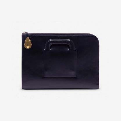 Bakerloo Zipped Portfolio in Navy