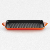 Le Creuset Cast Iron Rectangular Grill in Volcanic