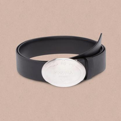 Prada Logo Plaque Belt