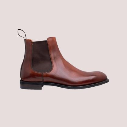 Cheaney Godfrey in Dark Leaf Calf