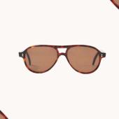 Sunspel Soho Sunglasses in Dark Turtle
