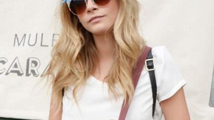 Mulberry picnic with Cara Delevingne