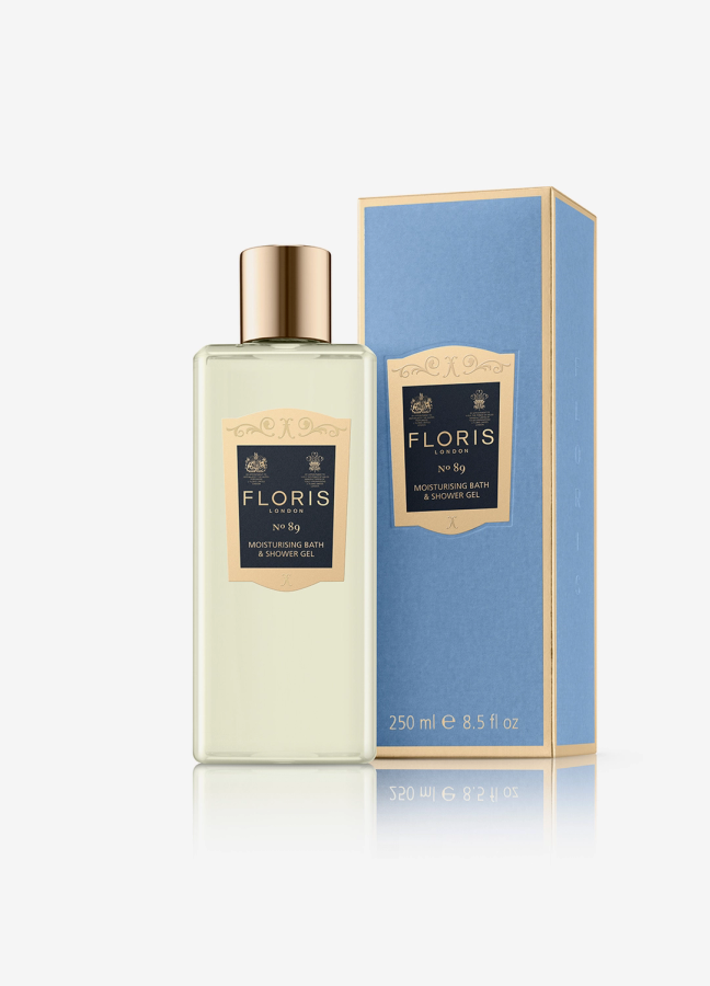 Bottle of Floris London Moisturising Bath and Shower Gel No 89